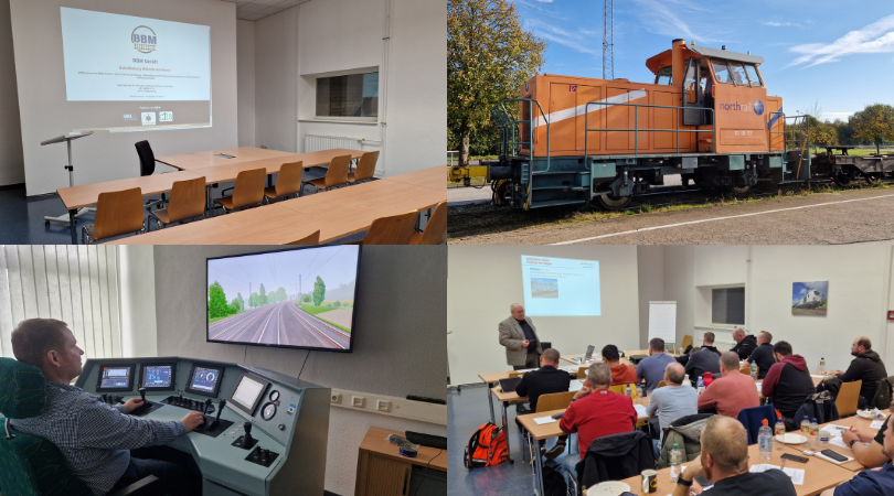 Unser Schulungsraum, Simulator und die AUsbildungslok in Magdeburg